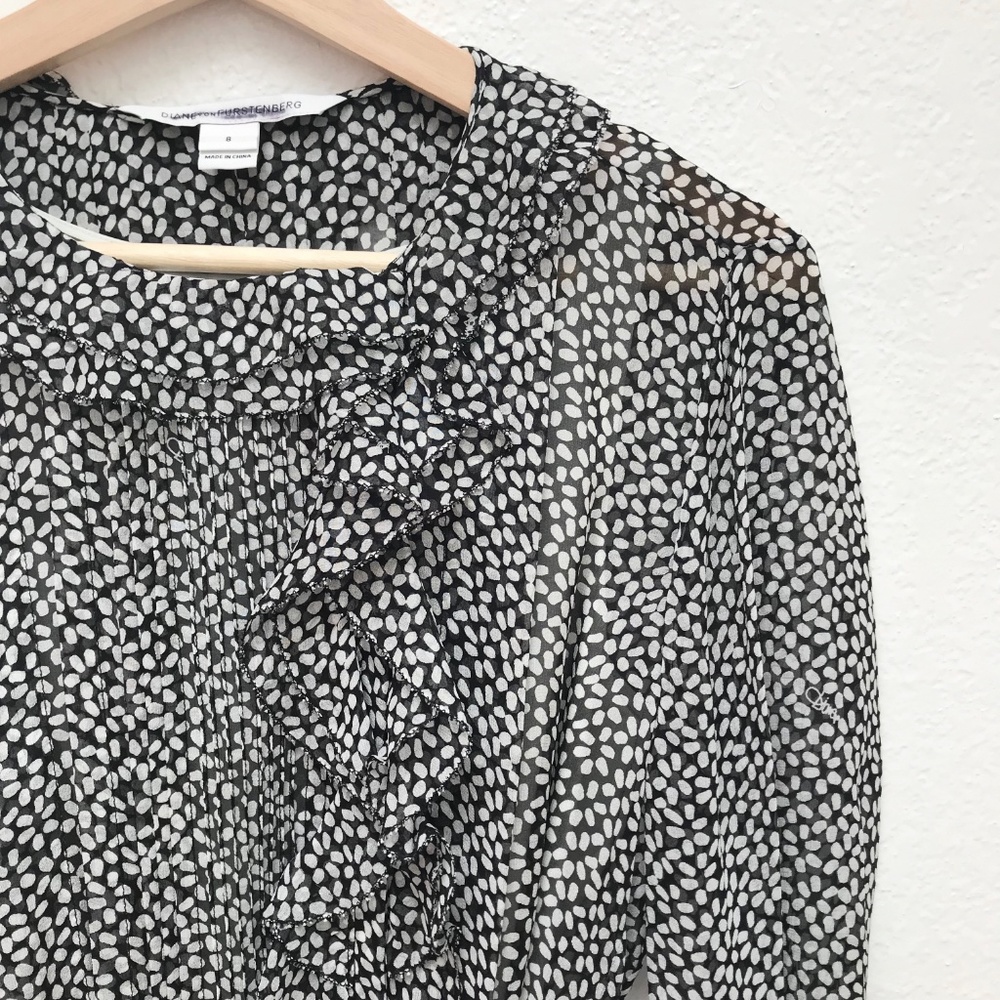 Diane von Furstenberg Wrap Dress in Kelly Chiffon